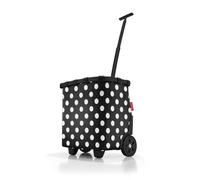 reisenthel carrycruiser Dots White - Chariot de Courses a roulettes, Manche téléscopique, 40L