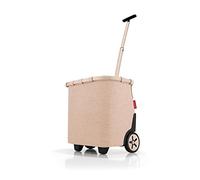 reisenthel carrycruiser en baroque marble Chariot portable avec cadre en aluminium robuste, bandoulière et poche intérieure en maille amovible Fabriqué en matériau hydrofuge, Couleur:twist coffee