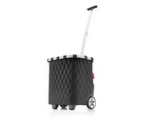 reisenthel carrycruiser en baroque marble Chariot portable avec cadre en aluminium robuste, bandoulière et poche intérieure en maille amovible Fabriqué en matériau hydrofuge, Couleur:rhombus black