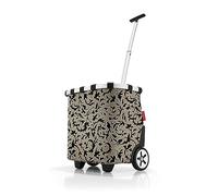 reisenthel carrycruiser fleuri - Chariot à provisions portable avec cadre solide en aluminium, bandoulière et sac intérieur en filet amovible - En matériau hydrofuge, Couleur:Baroque Marble