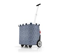 reisenthel carrycruiser Frame - Cabas à roulettes avec Cadre Aluminium Stable, Bretelle de Transport, Pochette intérieure en Filet Amovible, capacité 40l, Polyester déperlant, Signature Navy