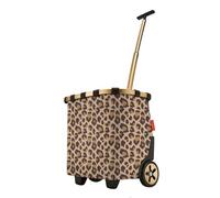 reisenthel carrycruiser Frame Leo Macchiato - Chariot à roulettes avec Cadre en Aluminium Robuste, bandoulière et Poche intérieure en Maille Amovible