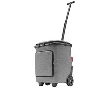 Reisenthel Cabas à roulettes Carrycruiser Plus Frame – Isotherme, bretelle, 46L – Twist Silver