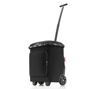 reisenthel carrycruiser Plus Frame - Cabas à roulettes avec Compartiment Isotherme, Bretelle de Transport, Pochette intérieure en Filet Amovible, capacité 46l, en Black