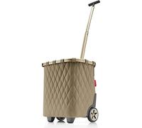 Reisenthel carrycruiser, sac trolley, marron, aluminium, polyester, motifs, 40 l, 420 mm