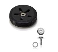 reisenthel Carrycruiserrad Roue de rechange pour chariot de courses Carrycruiser 1 pièce (noir/noir + kit de réparation)