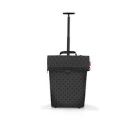 reisenthel Chariot de Courses Portable avec Cadre en Aluminium Robuste - en matériau imperméable, Noir Brillant à Pois, Taille Unique, Valise à roulettes M avec Cadre Brillant à Pois, Noir