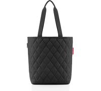 reisenthel classic shopper M rhombus black - Sac de shopping spacieux et sac à main élégant en un - En matériau hydrofuge, Couleur:rhombus black