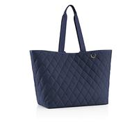 reisenthel Classic Shopper XL - Sac de courses spacieux et élégant sac à main en un seul - Fabriqué en matériau hydrofuge, Rhombus Midnight Gold, m, Moderne
