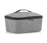 reisenthel coolerbag M pocket, Kühltasche, Isolierte Tasche, Thermotasche, Thermo Tasche, Polyestergewebe, Twist Silver, 4.5 L, LF7052