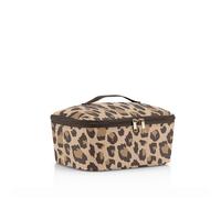 reisenthel Coolerbag M pocket Sac isotherme avec dessus en bouteilles PET recy s Idéal pour le déjeuner en déplacement, Léo Macchiato, Taille unique, Coolerbag M Pocket Léo Macchiato