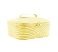 reisenthel Coolerbag M pocket Sac isotherme avec dessus en bouteilles PET recyclées Idéal pour le déjeuner en déplacement, Maille citron, m