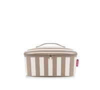 reisenthel Coolerbag M Pocket Summer Stripes Coffee Sac isotherme avec dessus en bouteilles PET recy s Idéal pour le déjeuner en déplacement
