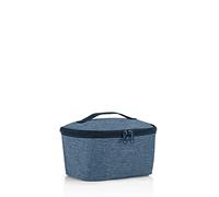 reisenthel coolerbag S pocket - petit sac isotherme idéal pour vos déjeuners, doublure isotherme en feuille d'aluminium, couvercle à fermeture hermétique, capacité 2,5 l, en noir, Couleur:twist blue