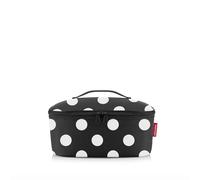 reisenthel coolerbag XL twist silver - Sac isotherme XL en tissu polyester de haute qualité - Idéal pour les pique-niques, les courses et les déplacements, Couleur:dots white