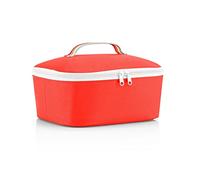 reisenthel coolerbag XL twist silver - Sac isotherme XL en tissu polyester de haute qualité - Idéal pour les pique-niques, les courses et les déplacements, Couleur:pop strawberry