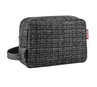 reisenthel Cosmeticpouch M Trousse de toilette pour cosmétiques, câble de charge et objets personnels, Bouclé noir, M