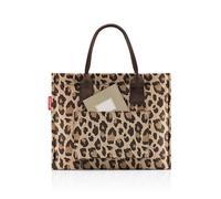 Reisenthel Daily Shopper Business — motif léopard (leo) — macchiato
