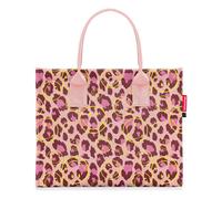 reisenthel daily shopper smiley® leo blush - Sac de shopping moderne et rectiligne pour toutes les occasions - Sac à main pratique, assez grand pour vos achats et vos objets du quotidien