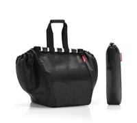 reisenthel easyshoppingbag - sac de courses pour chariot, design malin, le sac s'enroule dans son étui, 2 barres suspension pour chariot, bandes velcros, poche intérieure zippée, en black