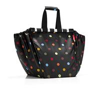reisenthel easyshoppingbag - sac de courses pour chariot, design malin, le sac s'enroule dans son étui, 2 barres suspension pour chariot, bandes velcros, poche intérieure zippée, en motif dot