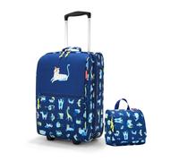 reisenthel Ensemble ABC Friends Blue - Trolley enfant XS 19 l + trousse de toilette 3 l | Valise et trousse de toilette en kit | Léger, robuste et adapté aux enfants pour les voyages, les vacances et