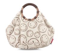 reisenthel Loopbag Hobo - Sac besace élégant - Polyvalent, élégant avec poignées en métal et matériau doux au toucher, Smiley Teddy Chocolat, Taille unique, Utilitaire