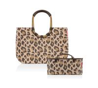 reisenthel Loopshopper L Cadre Leo Macchiato + organiseur Leo Macchiato - Organiseur de poche fonctionnel : pour encore plus d'ordre dans votre sac à main reisenthel