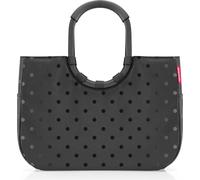reisenthel loopshopper L, Einkaufstasche, Shopper, Tragetasche, Tasche, Frame Glossy Dots Black, 25 L, OR7076