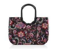 reisenthel Loopshopper L frame op-art - Sac robuste avec compartiments pratiques en bouteilles en PET recyclées - Design charmant et résistant à l'eau, Cadre Paisley Noir, L, Acheter