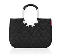 reisenthel loopshopper L - Sac solide avec compartiments pratiques en bouteilles PET recy s - Design charmant et imperméable, Couleur:rhombus black