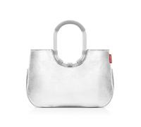Reisenthel Sac de shopping Loopshopper L 46 cm PET recyclé compartiments imperméable Argent