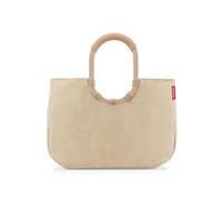 reisenthel loopshopper L - Sac solide avec compartiments pratiques en bouteilles PET recyclées - Design charmant et imperméable doré, Frame Cord Sand, L