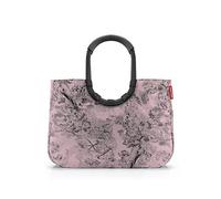reisenthel loopshopper L - Sac solide avec compartiments pratiques en bouteilles PET recyclées - Design charmant et imperméable - Doré, jacquard rose, L