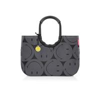 reisenthel loopshopper L - Sac solide avec compartiments pratiques en bouteilles PET recy s - Design charmant et imperméable - Doré, Smiley Grey, L