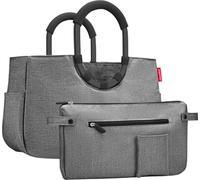 Reisenthel Loopshopper M, Chariot de supermarché, gris, polyester, monochromatique, 12 l, 400 mm