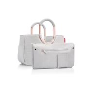 reisenthel Loopshopper M frame twist sky rose - Sac robuste avec compartiments pratiques en bouteilles PET recyclées - Élégance lors du shopping, beaucoup de fonctions incluses