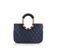reisenthel Loopshopper M Rhombus Midbight Gold - sac à main ou de shopping 2-en-1 - pratique avec pochette intérieure et anses rigides