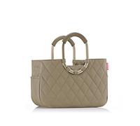 Reisenthel Sac Loopshopper M Rhombus Olive – 2-en-1 sac à main et shopping, anses rigides rembourrées