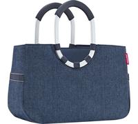 reisenthel loopshopper M, Sac à provisions, Herringbone Dark Blue, 12 L, OS4113