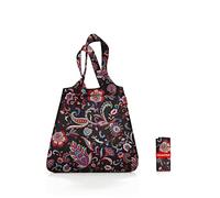 reisenthel mini maxi shopper, sac à provisions pliable, Paisley Black, 15 L