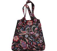 reisenthel mini maxi shopper, sac à provisions pliable, sac de transport, Paisley Black, 15 L, AT7064