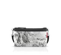 reisenthel Mini pochette - Le petit sac pour tout ce qui est important. Le sac à main, avec dragonne ou bandoulière. Il est vraiment élégant - et un véritable atout !, Gris jacquard