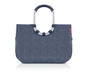 Reisenthel OR4113 LOOPSHOPPER L HERRINGBONE DARK BLUE Gym Bag Femme HERRINGBONE DARK BLUE Taille Unica
