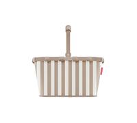 reisenthel Carrybag - Panier à provisions Stable avec Beaucoup d'espace de Rangement et Poche intérieure Pratique - Design élégant et imperméable, Summerstripes Coffee, 28 x 48 x 29 cm, Moderne