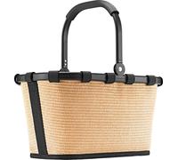 reisenthel Carrybag XS - Panier à provisions stable format XS avec poche intérieure pratique - Design élégant et hydrofuge, Raffia Black, Décontracté