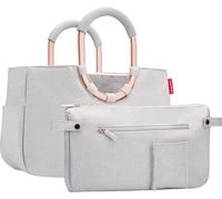 reisenthel Loopshopper M frame twist sky rose - Sac robuste avec compartiments pratiques en bouteilles PET recyclées - Élégance lors du shopping, beaucoup de fonctions incluses