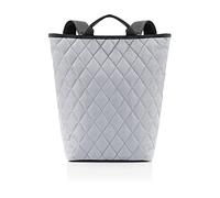 reisenthel sac à dos shopper rhombus gris clair - sac à dos urbain et élégant, compartiment pour ordinateur portable, design moderne