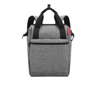 reisenthel allrounder R - 2-en 1 sac à dos et cabas pratique pour les voyages, 3 compartiments & 1 zippé à l'intérieur, 2 & 1 zippé à l'extérieur, 2 poignées, bandoulière, en twist silver