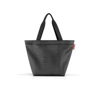 reisenthel Sac de shopping spacieux et sac à main élégant en un - En matériau imperméable, Maille noire, m, Contemporain